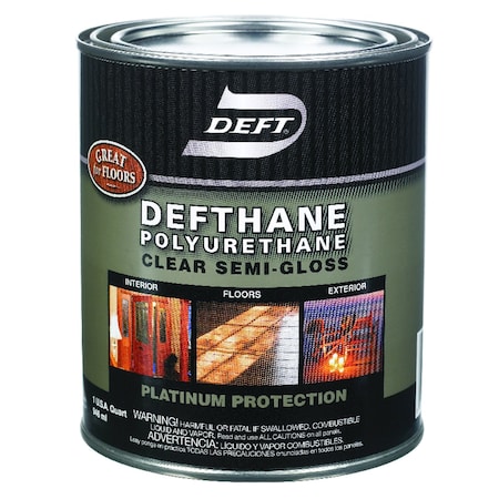 Deft Deft Semi-Gloss Clear Oil-Based Polyurethane 1 qt DFT23/04